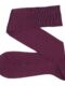 Chaussettes en fil d'Écosse bordeaux uni