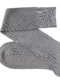 Chaussettes en fil d'Écosse gris clair uni