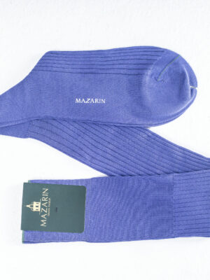 Chaussettes en fil d'Écosse indigo uni