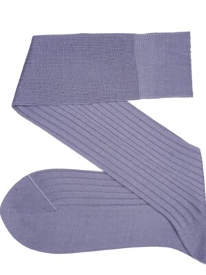 Chaussettes en fil d'Écosse lilas uni