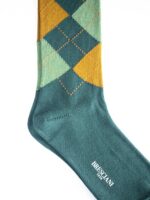 Chaussettes en fil d'Écosse vert olive Burlington