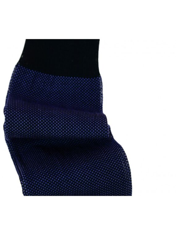 Chaussettes en fil d'Écosse violet et bleu marine caviar