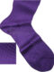 Chaussettes en fil d’Écosse violet texturé brique