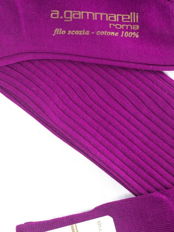 Chaussettes en fil d'Écosse violet uni