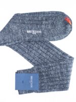 Chaussettes en lin gris anthracite chiné uni